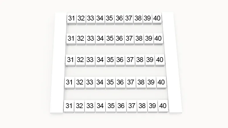 Маркировка (в кассетах) DEK5-50P-19-21Z(H)