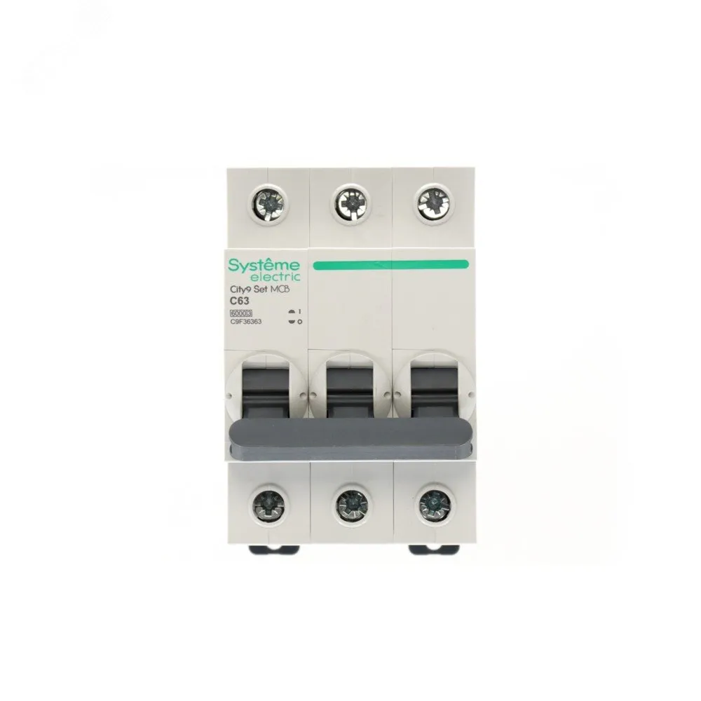 City9 Set Автоматический выключатель (АВ) С 63А 3P 6kA 400В (4шт) C9F36363