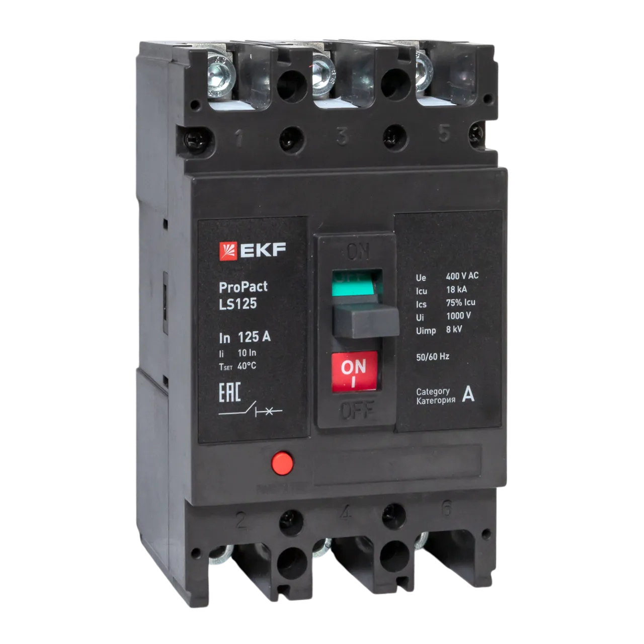 Автоматический выключатель LS125 18кА 3P 125А ProPact EKF