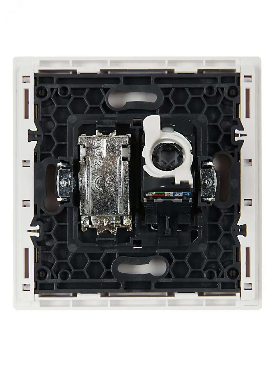 FORTE&PIANO Розетка двойная TV+RJ45 кат.5E FP236 белый IEK FP-AK20-1-K01