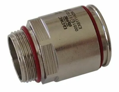 Взрывозащищенная Ex e муфта труба-коробка. DT 32 мм. M32x1,5.Никелированная латунь. IP66/67 EX6111-A32N