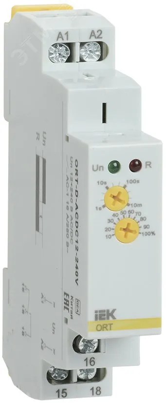 Реле задержки выключения при снятии питания ORT. 12-240 В AC/DC ORT-D-ACDC12-240V