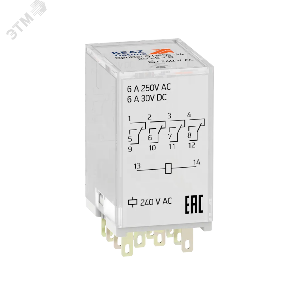 Реле промежуточное OptiRel G RP55-34-120-6-CO 348355