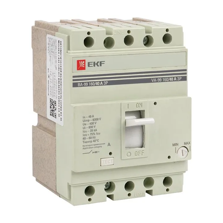 Выключатель автоматический ВА-99 160/ 40А 3P 35кА EKF PROxima mccb99-160-40