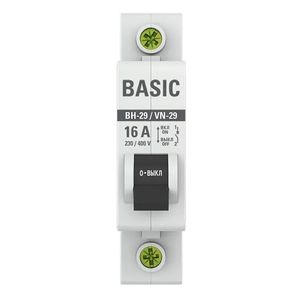 Выключатель нагрузки 1P 16А ВН-29 Basic SL29-1-16-bas