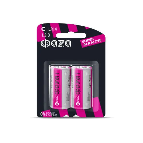 Элемент питания алкалиновый C/LR14 1.5В Super Alkaline BL-2 (уп.2шт) 2858504