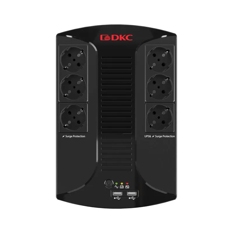 Источник бесперебойного питания ИБП Info PDU 600В.А Schuko (6) USB для зарядки (2) USB + RJ11 INFOPDU600
