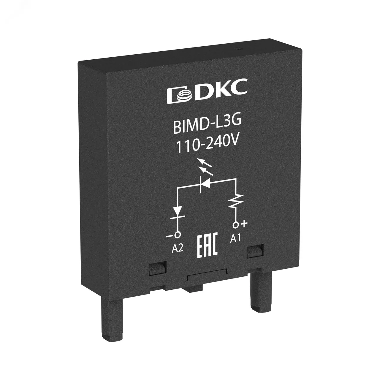 Модуль индикации и защиты, LED зел-ный+Варистор (A1+), 120V AC/DC BIMD-LV3G