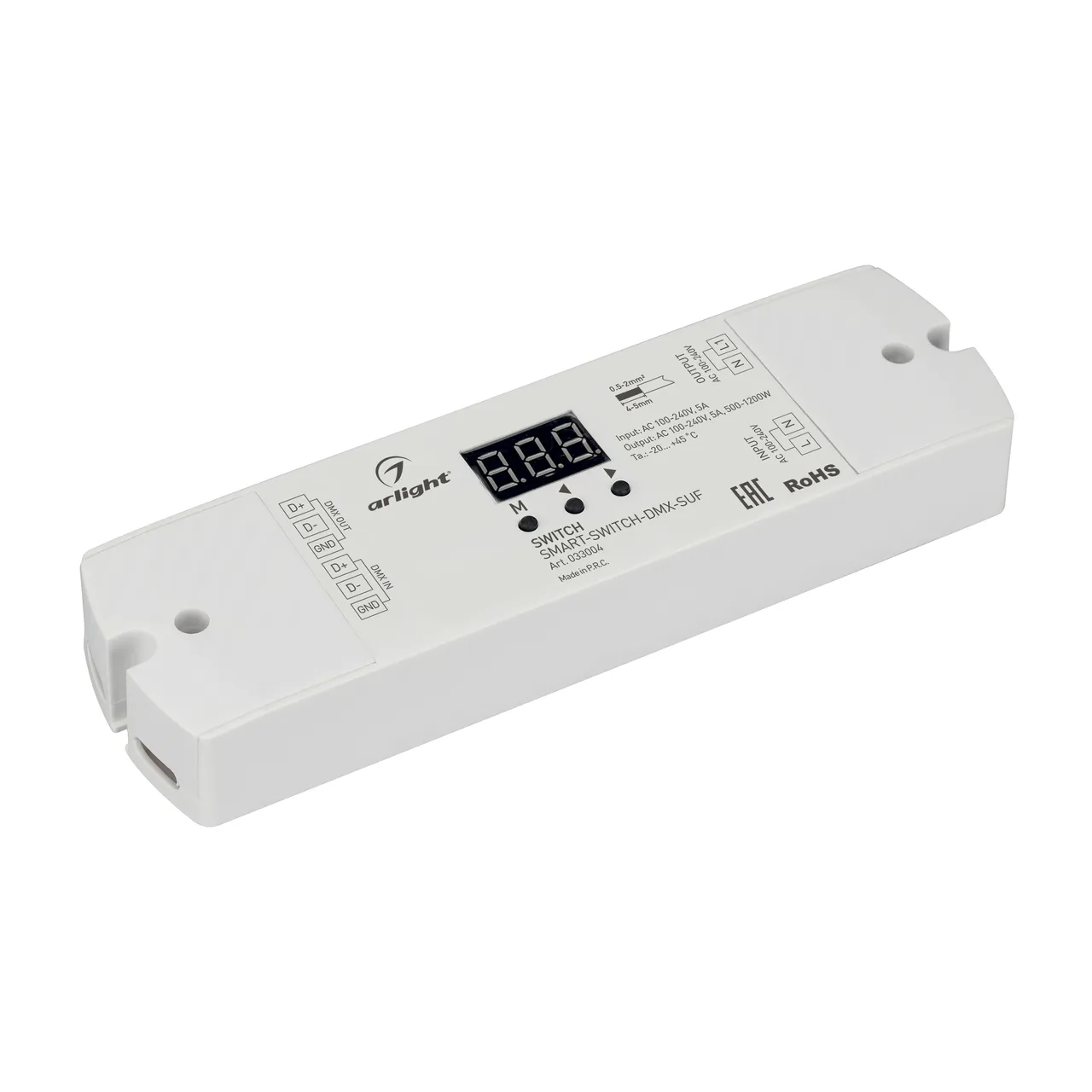 Выключатель SMART-SWITCH-DMX-SUF (230V, 5A) 033004