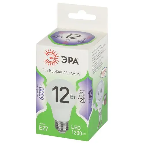 Лампа светодиодная LED 12 Вт 1200Лм 6500К груша холодный E27 220-240В LED A60-12W-865-E27 Green Line Б0067129