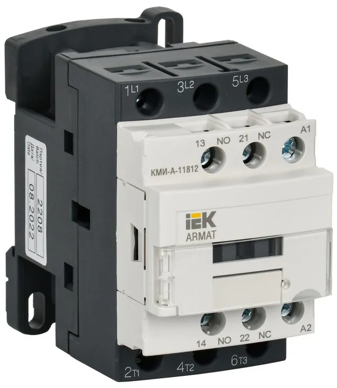Контактор КМИ-А-11812 LC1D 18А кат. 24В AC 1НО+1НЗ AC-3 AR-ACC-11-018-024-11