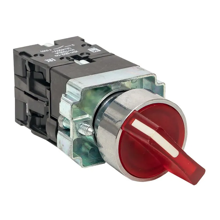 Переключатель BD33 3P c красной подсветкой 230В NO PROxima xb2-bk33-r-230
