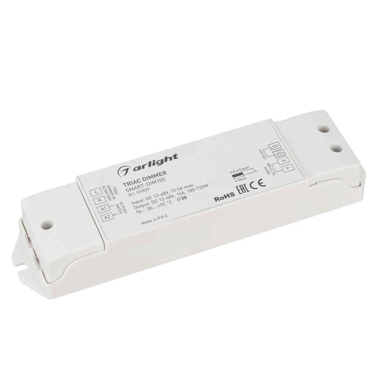 Диммер SMART-DIM105 (12-48V, 15A, TRIAC) 025029