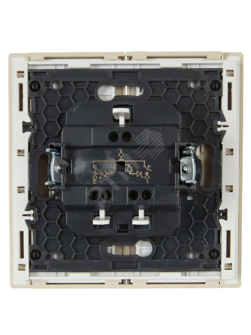 FORTE&PIANO Выключатель 2-клавишный с индикацией 10А FP406 ваниль IEK FP-V20-1-10-1-K10