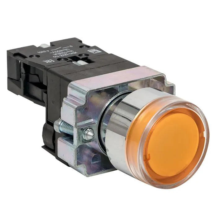 Кнопка BA51 с подсветкой 24В желтая NO PROxima xb2-bw51-24