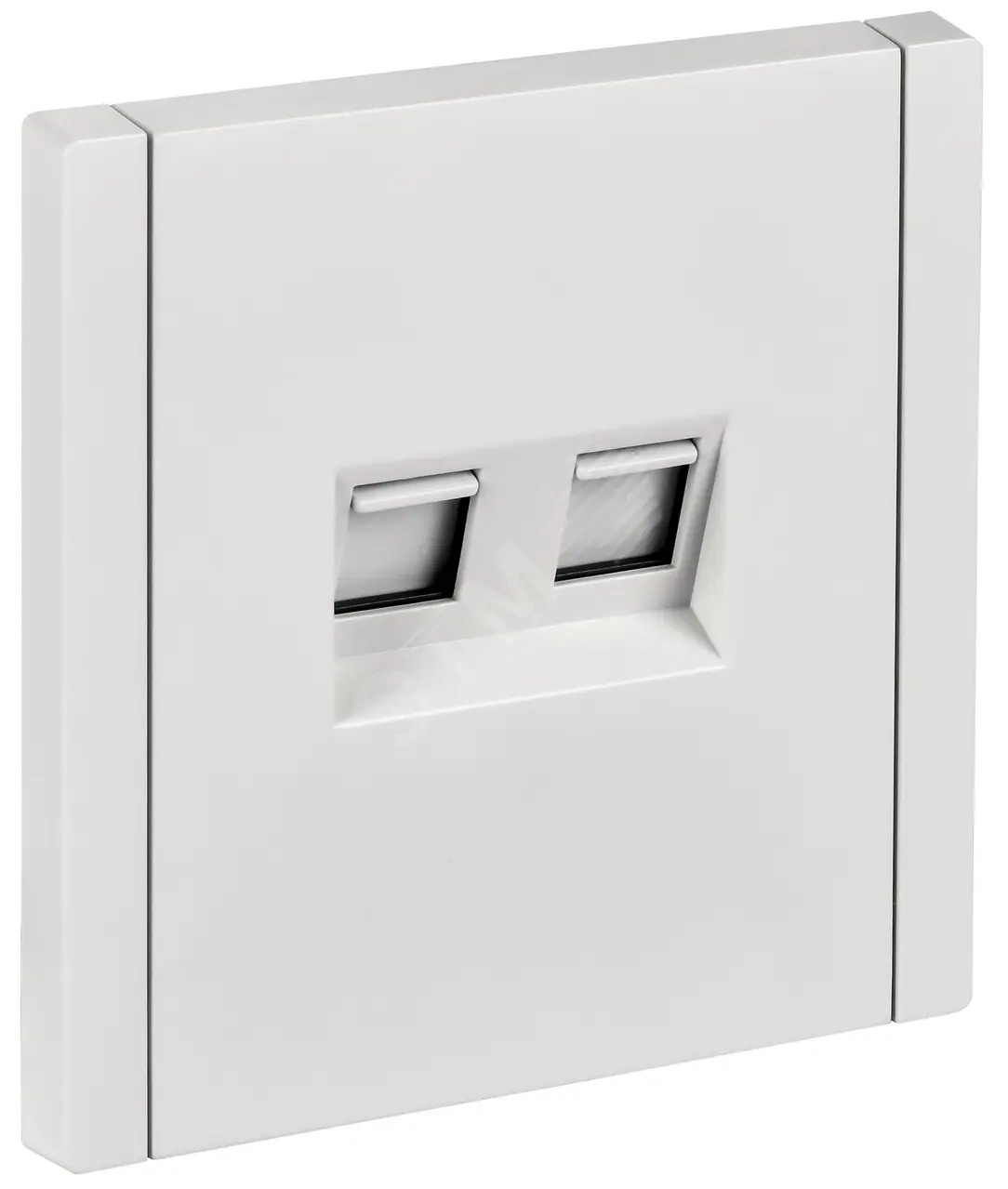 FORTE&PIANO Розетка компьютерная двойная RJ45 кат.5E FP233 белый IEK FP-K20-1-K01