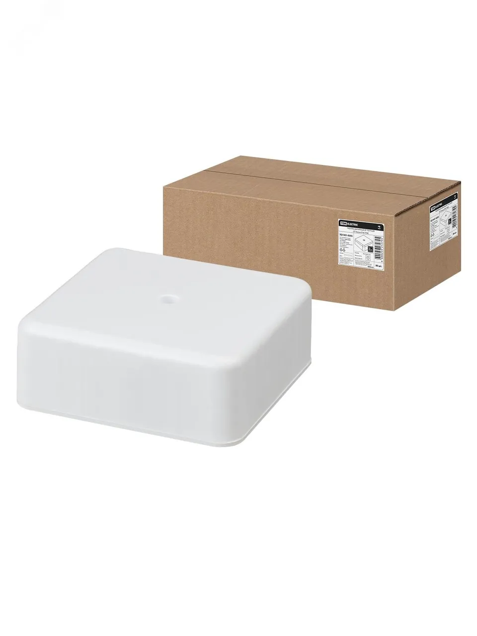 Коробка распаячная КР 75х75х28 ОП белая IP40 SQ1401-0205