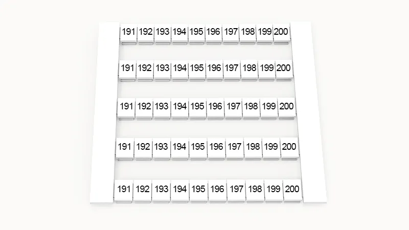 Маркировка (в кассетах) DEK6-50P-19-122Z(H)