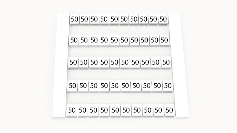 Маркировка (в кассетах) DEK5-50P-19-129Z(H)