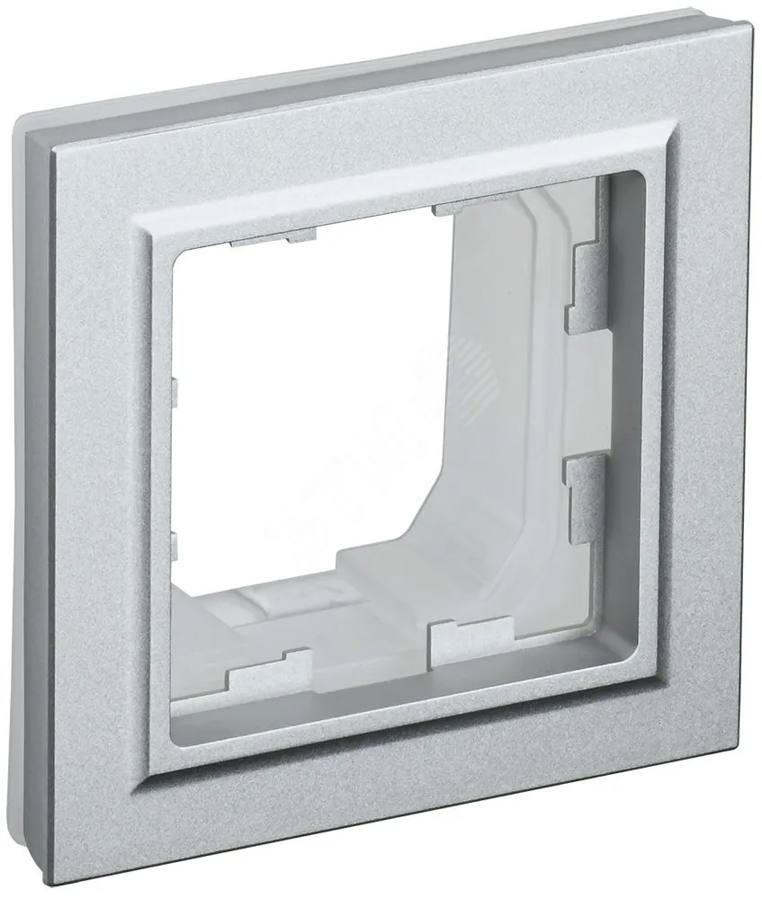 Рамка 1-м IP44 BRITE РУ-1-БрА-44 алюм. BR-M12-44-K47