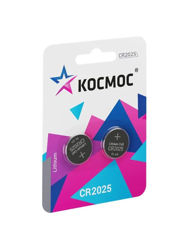 Элемент питания литиевый CR2025 2хBL (блист.2шт) KOC20252BL KOC2025BL2