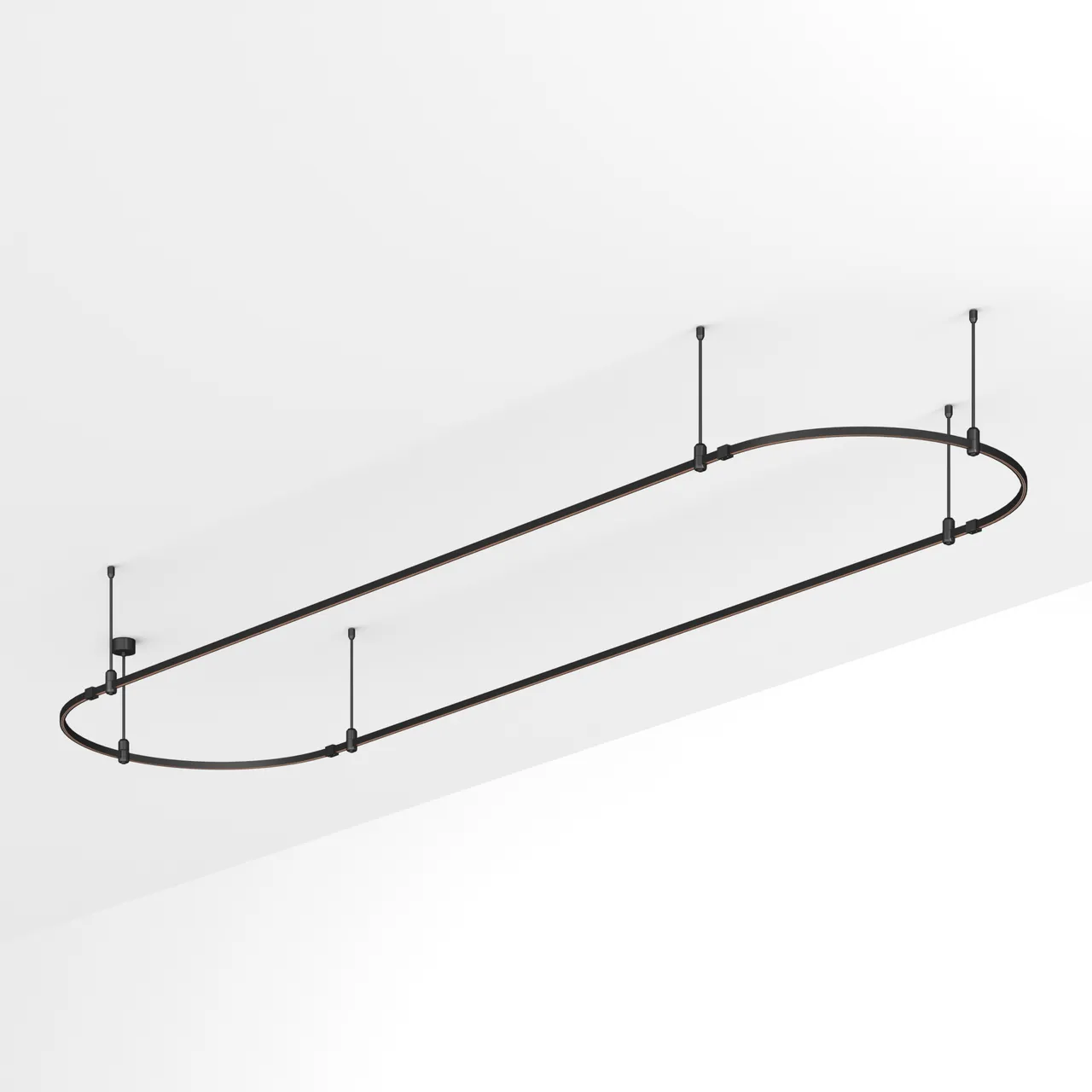 Трек ART-APRIORI-OVAL-ROD-400-4000x1000 (BK) (Arlight, IP20 Металл, 3 года) 048512