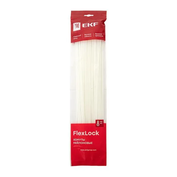 Хомут P6.6 стандартный (б), 3.6x370 (100шт) FlexLock PROxima plc-fl-ctsw-3.6x370