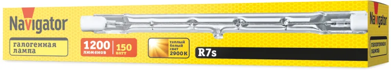 Лампа галогенная 94 219 J117мм 150Вт линейная R7s 2900К 230В 2000h 94219