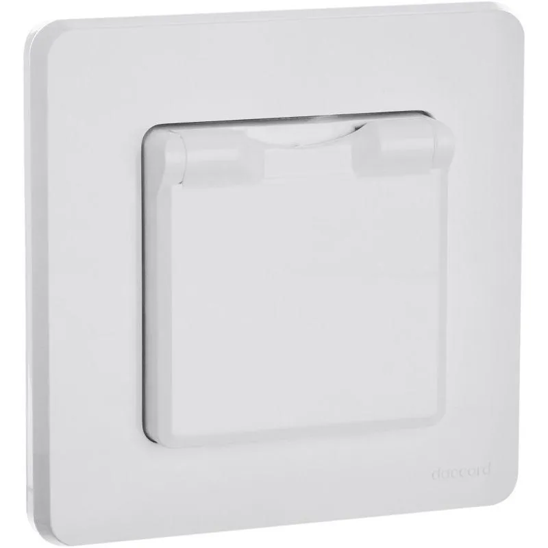 Розетка 1-м СП Inspiria 16А IP44 250В 2P+E защ. шторки с крышкой немецк. стандарт механизм бел. Leg 673740