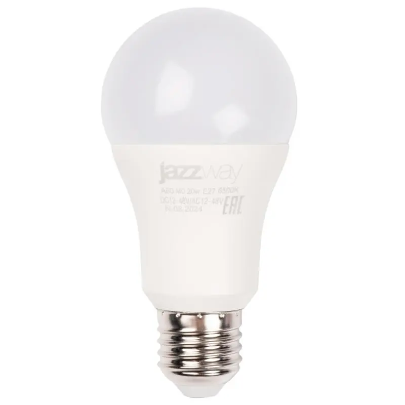 Лампа светодиодная низковольтная PLED-A60 MO 20Вт 6500К холод. бел. E27 12-48В AC/DC 5050655