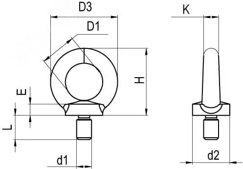 Рым-болт M8 CM610062