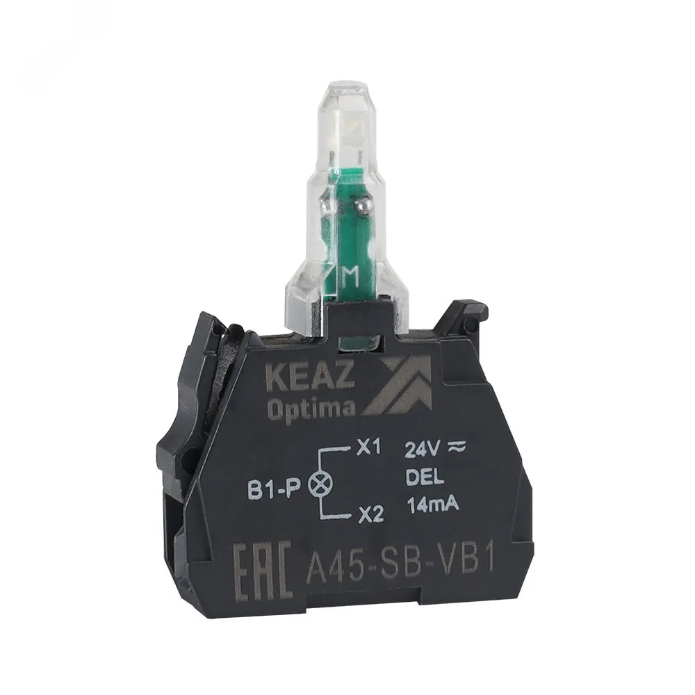 Блок световой OptiSignal D22 A45-SB-VB5 желтый 24 В AC/DC с защитой от наводок ZBVB5 362247