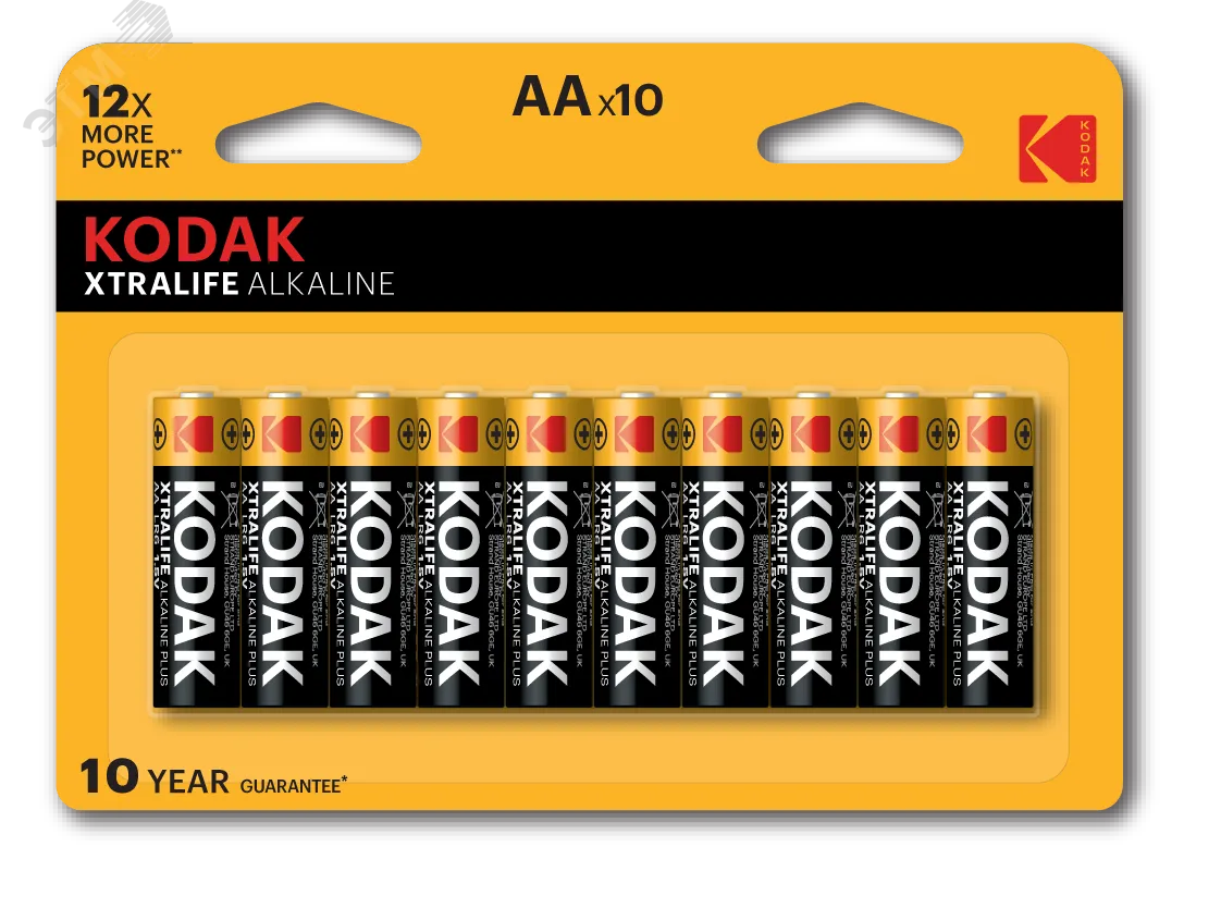 Батарейка LR6-8+2BL XTRALIFE [KAA-8+2] (120/480/19200) СТРОГО КРАТНО 10 шт Б0014330