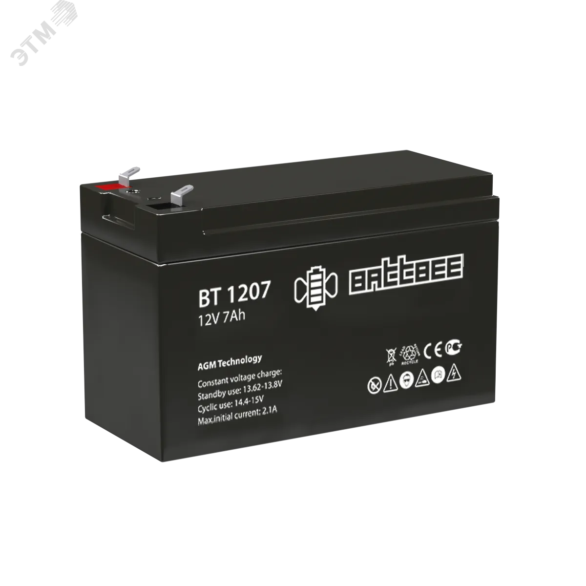 Аккумулятор 12В 7Ач Battbee 4614060010008