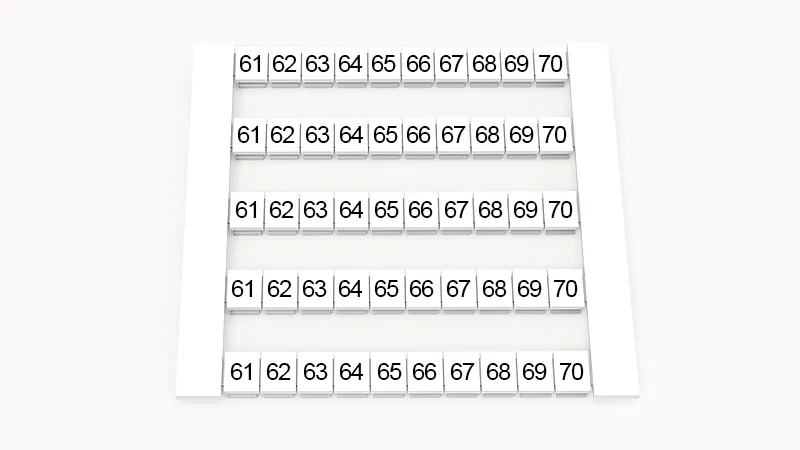 Маркировка (в кассетах) DEK5-50P-19-33Z(H)