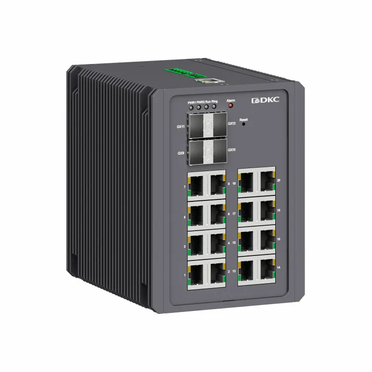 Промышленный управляемый коммутатор, 4100Base-FX, 1000Base-X SFP слота: 1610/100/1000Base-T(X) портов RJ45, консольный порт Mini USB, поддержка PROFINET, 24-48В DC (18-72В DC), с резервированием N2000-4GX16GEPN-P1