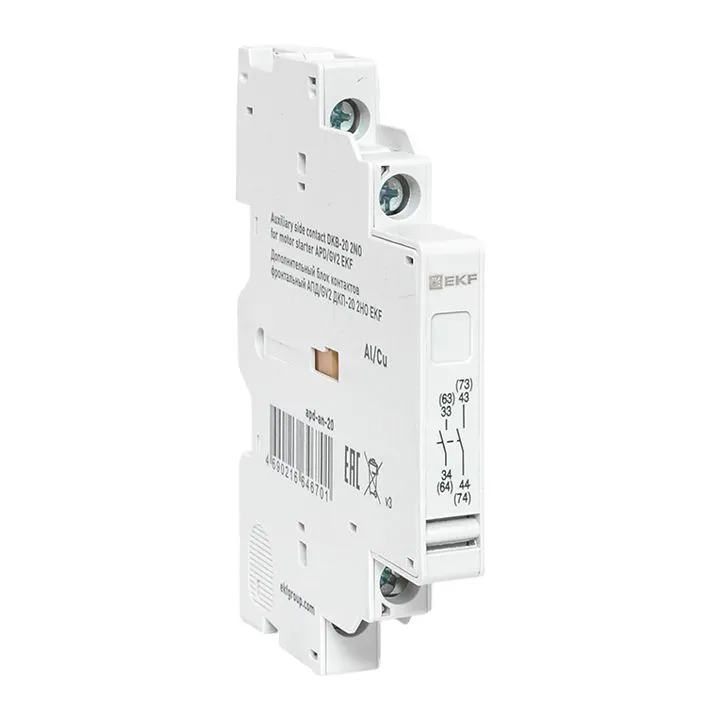 Дополнительный блок контактов боковой АПД/GV2 ДКП-20 2НО EKF apd-an-20