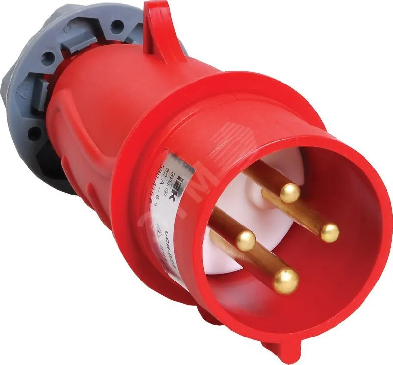 Вилка эл. каб. 32А 3P+PE 380В IP44 MAGNUM ССИ-024 PSN02-032-4