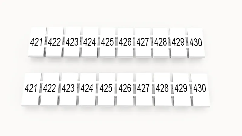 Маркировка (полоска) ZB5-10P-19-523Z(H)