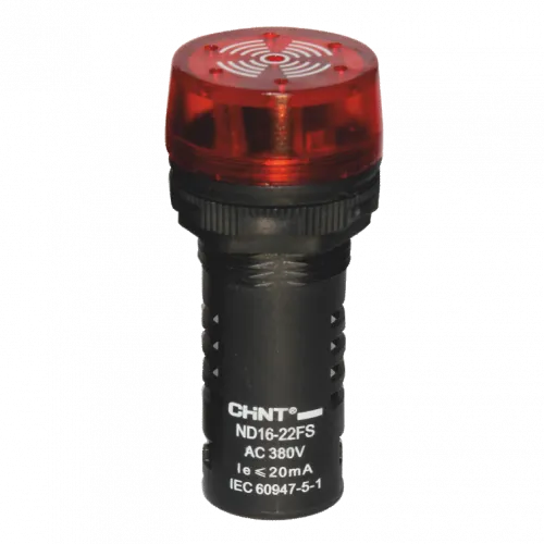 Сигнализатор звуковой ND16-22FS d22мм красн. LED AC 220В 593399