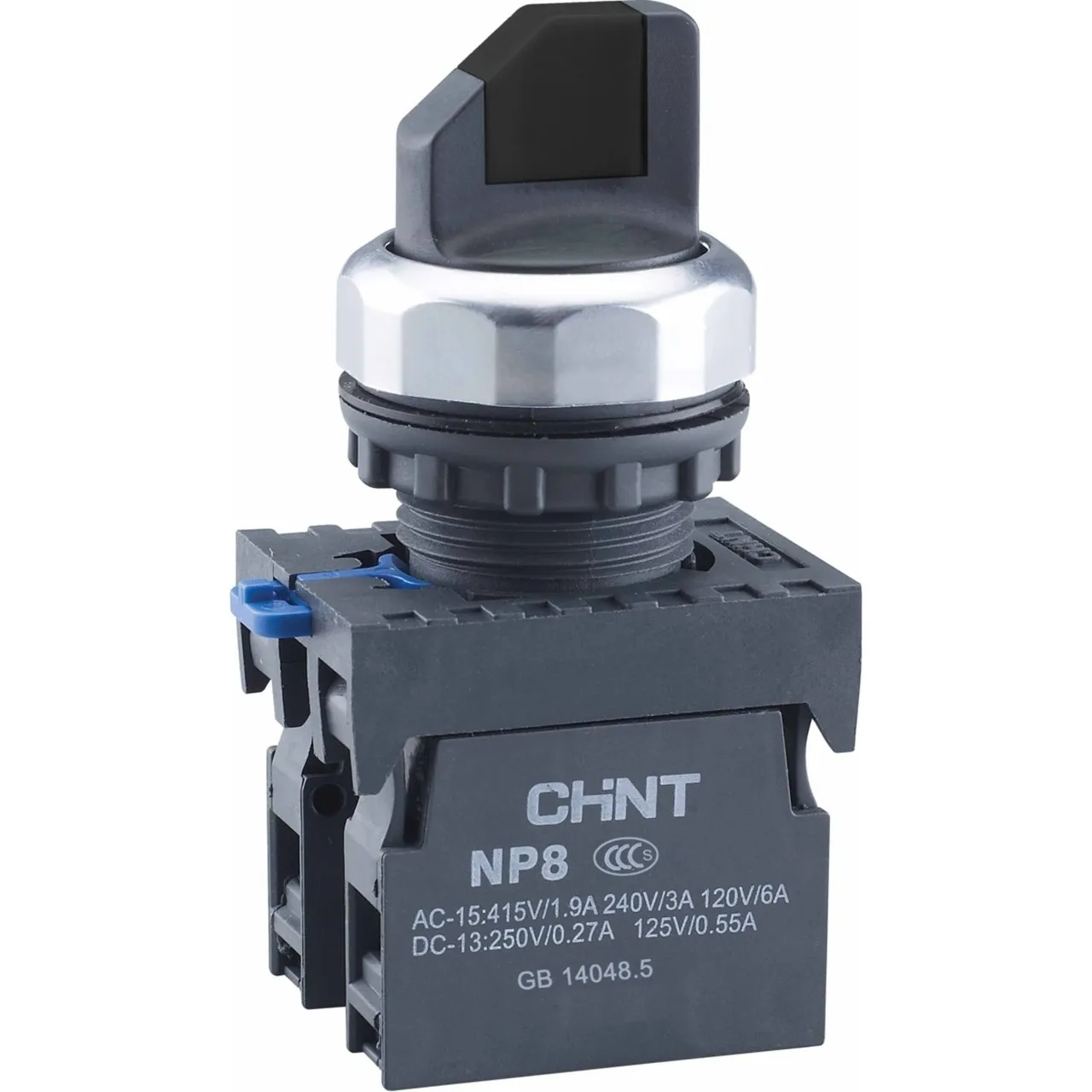 Переключатель без подсветки NP8-20X/212, 2 положения фиксацией, черный, 2НО, IP65 (R) 578937