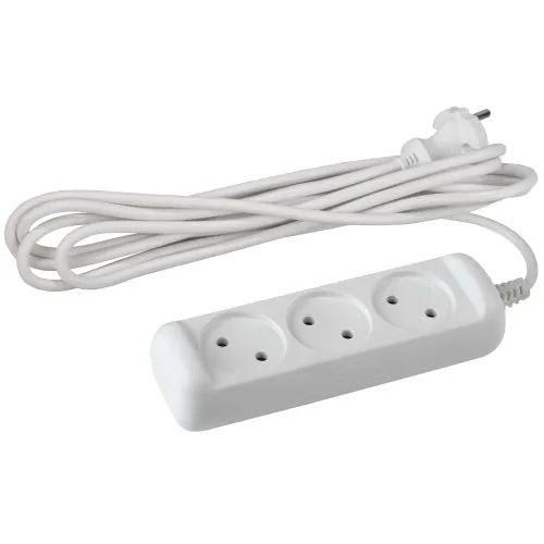 Удлинитель 3х1.5м без заземл. 10А IP20 U-3-1.5m-2х1 ПВС 2х1 Б0028354