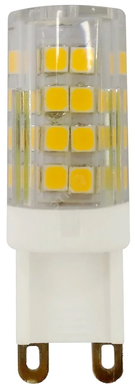 Лампочка светодиодная STD LED JCD-5W-CER-827-G9 G9 5Вт керамика капсула теплый белый свет Б0027863