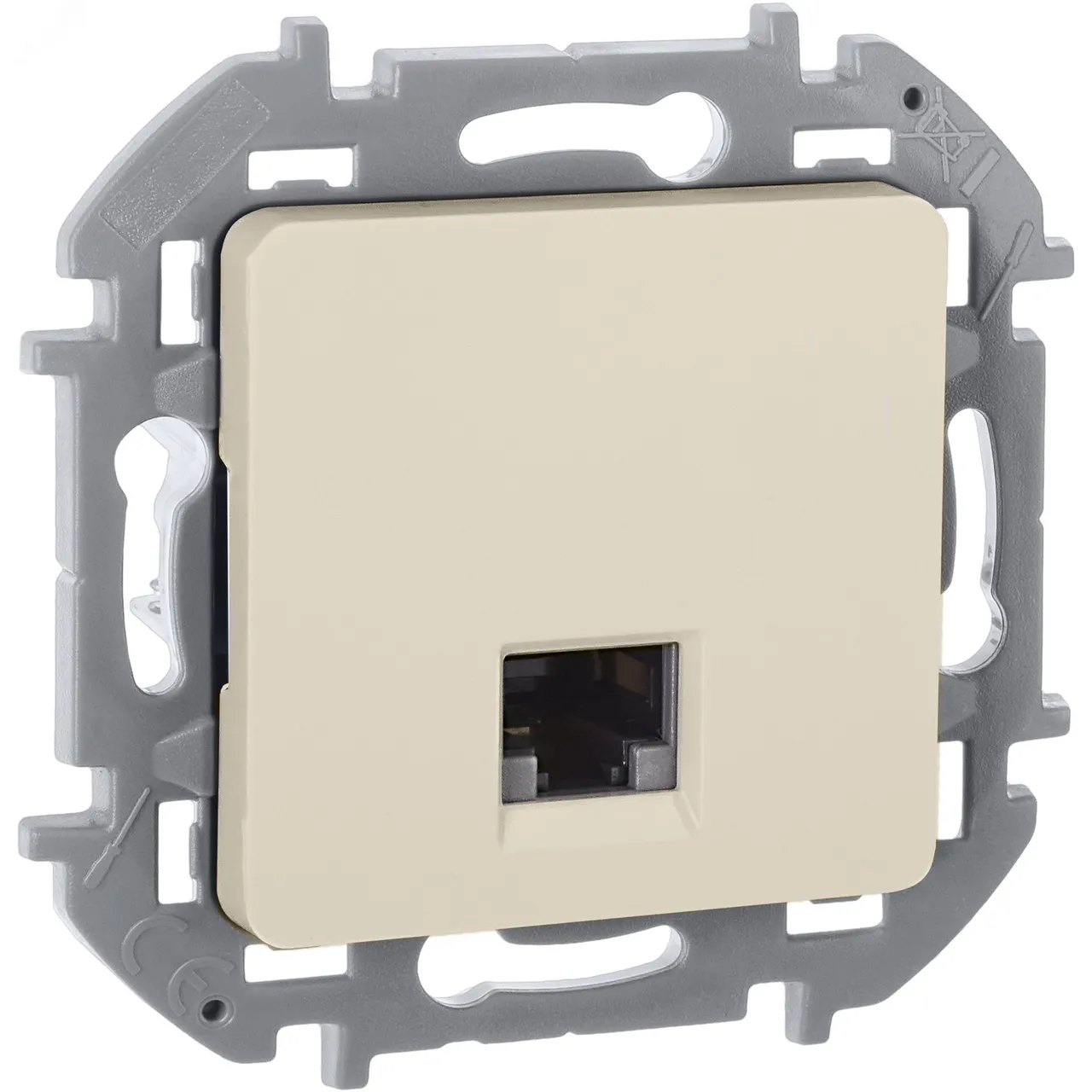 Розетка компьютерная Inspiria RJ45 кат.5E UTP сл. кость Leg 673826