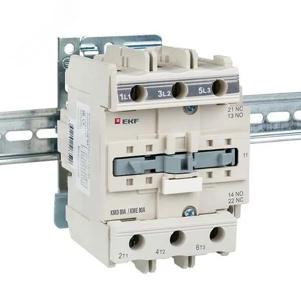 Контактор КМЭ 80А кат. 220В AC 1НО+1НЗ ctr-s-80-220