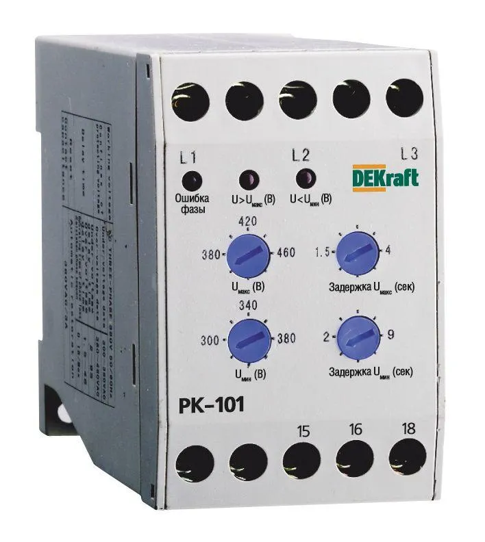 Реле контроля фаз РК-101 380В тип 01 23300DEK