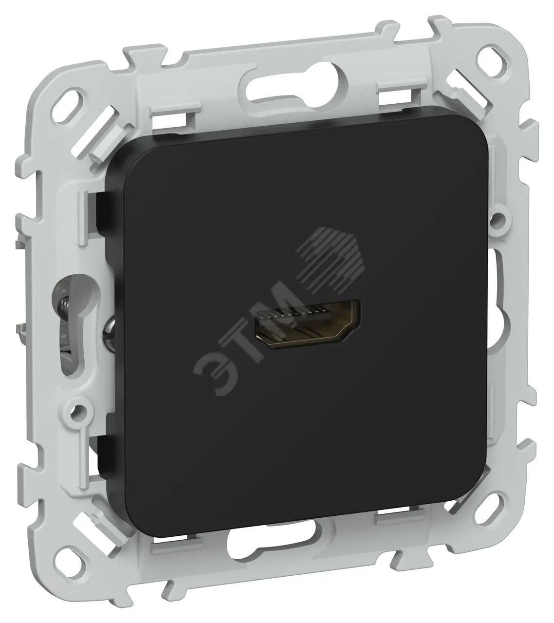 FLITE Розетка HDMI РШДМА-ФлЧ черный IEK FI-H10-K02