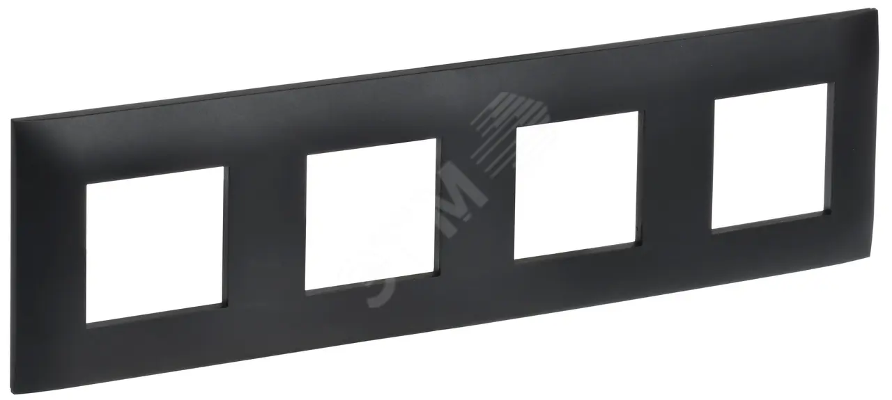 SKANDY Рамка 4-местная SK-F04Bl черный IEK SK-M42-K02