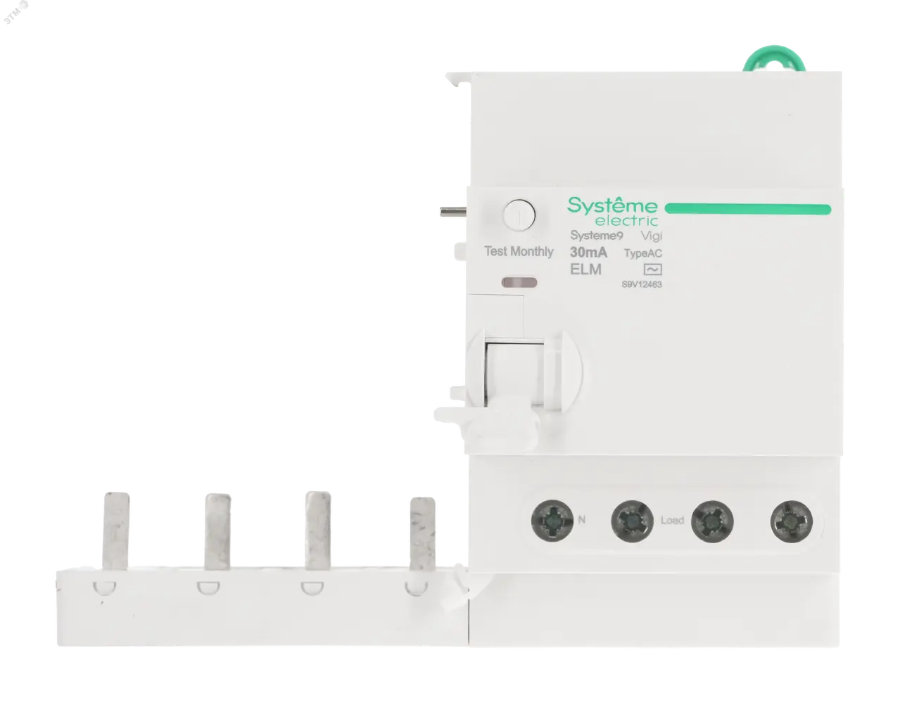 Блок дифференциального тока (ВДТ) 63A 4P 30мА Тип-AC 400В Systeme9 S9V12463