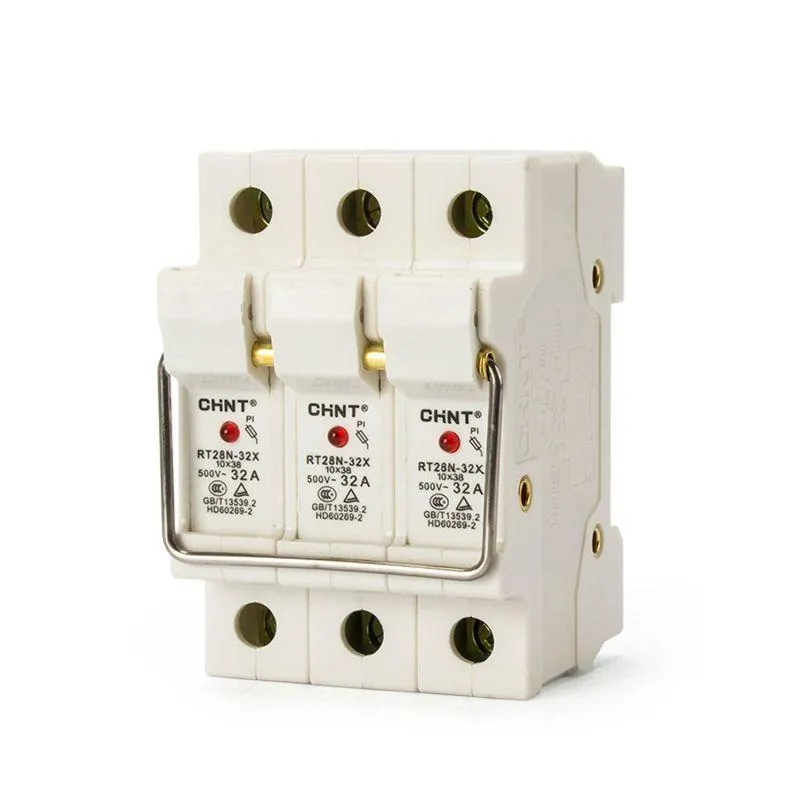 Держатель плавких вставок с индикацией RT28N-32X 10х38 3П (R) 520488